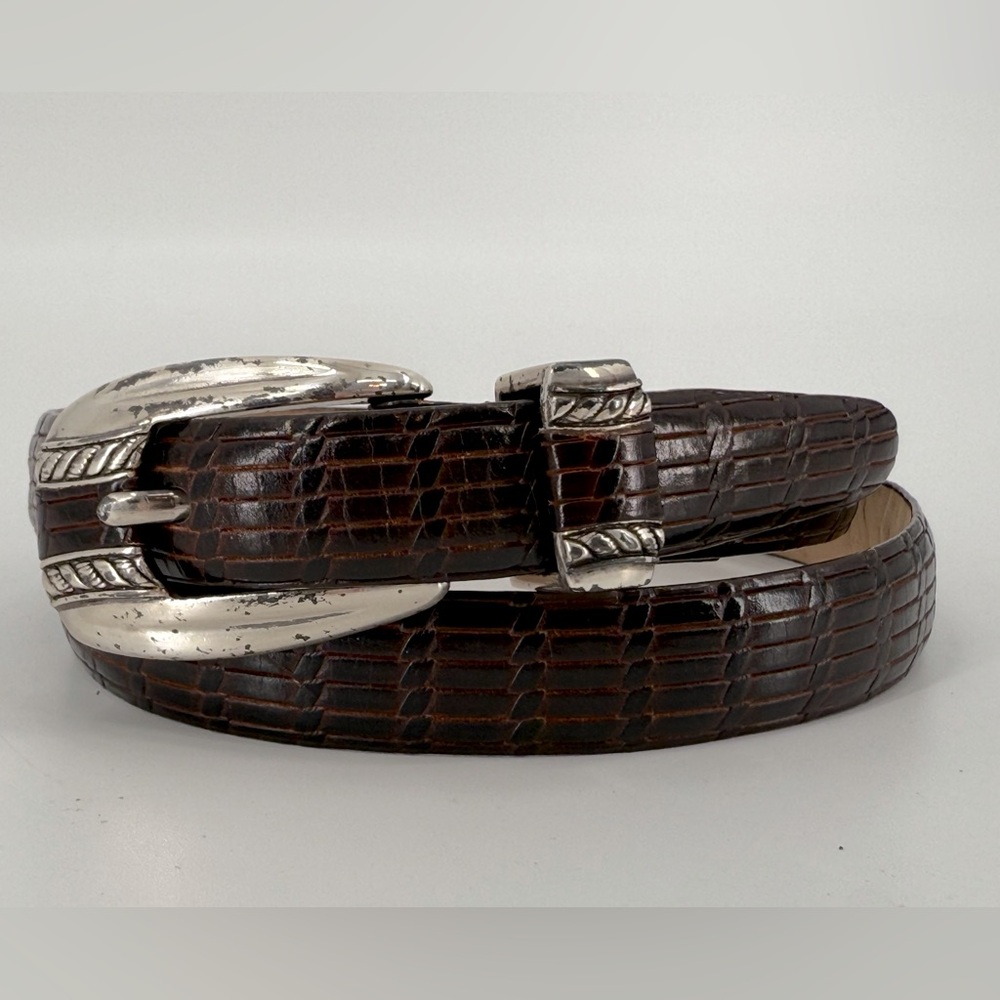 Vintage Cipriani Ladies Contemporary 90s Office Siren Brown Belt‎ XS/S
